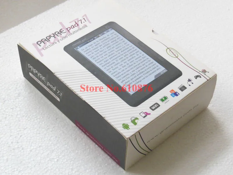 Android 2.1 книги читатель papyre Pad 7 дюймов 4 ГБ Многофункциональный резистивный экран