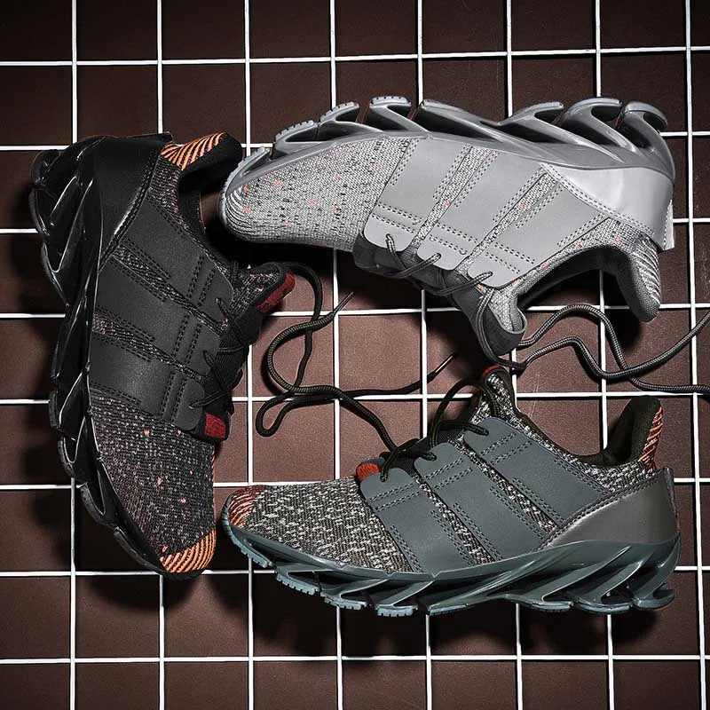 ZALAVOR/мужские кроссовки для бега трикотажные дышащие спортивная мужская обувь на