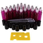 24 шт., стеклянные бутылки для эфирных масел, 10 мл