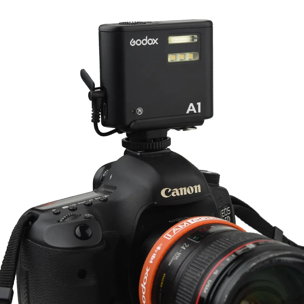 Адаптер Godox A1 для зеркальной фотокамеры Canon Nikon Sony Fuji Olympus|Аксессуары вспышек| |