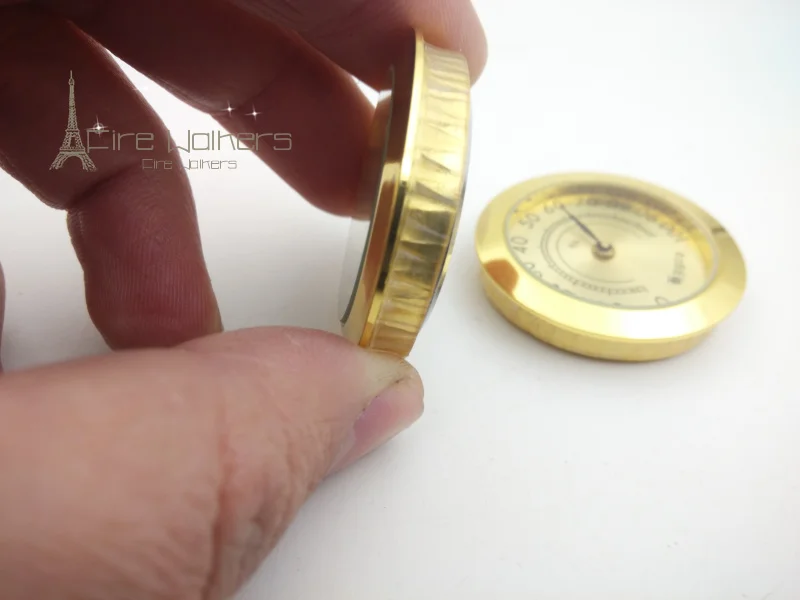 37 мм маленький круглый аналоговый гигрометр датчик влажности сигары гумидор для