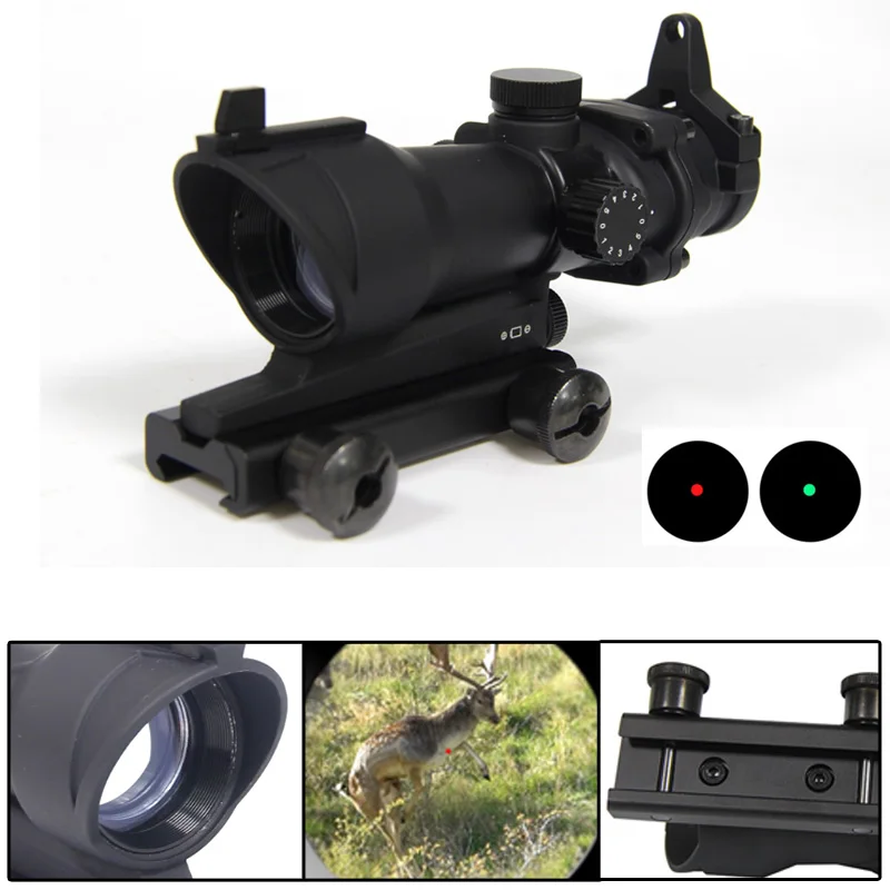 Bumlon оптическим 1X32 Коллиматорный прицел оптические прицелы Red Dot Сфера охотничьи с