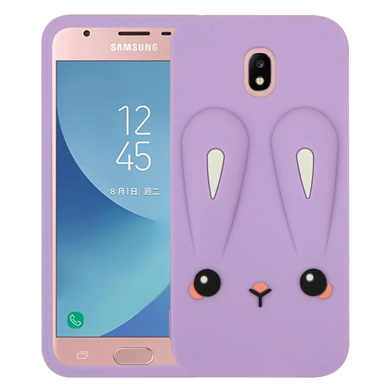 Прекрасные мягкие ТПУ Силиконовые Карни Чехол для телефона с кроликом samsung Galaxy J7