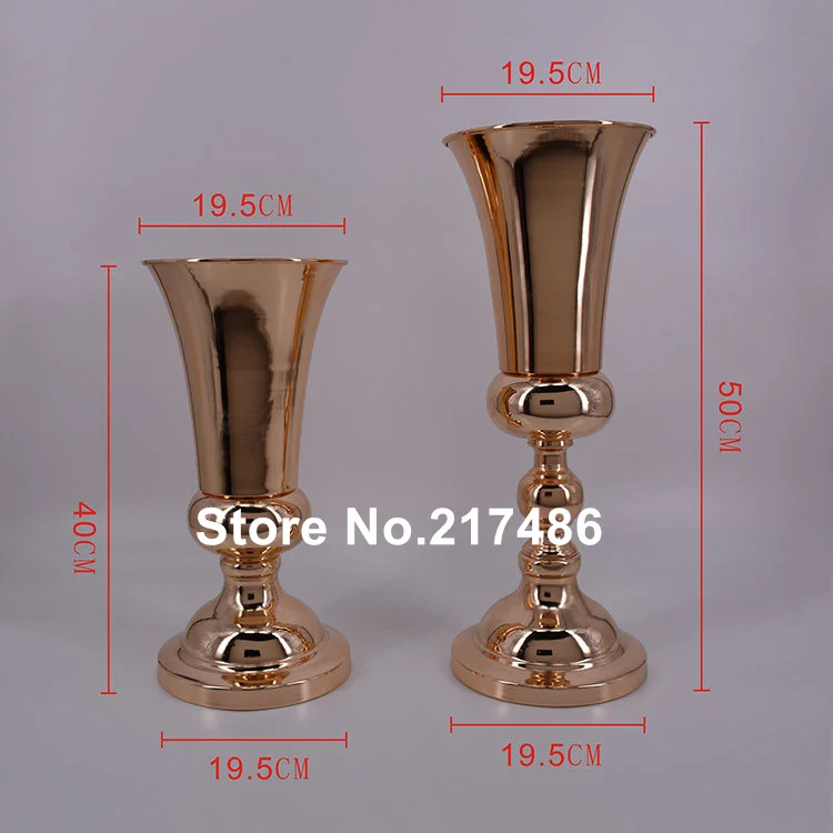 New style Golden/Silver Flower Vase/European-Style Wedding Centerpiece Decoration/Wedding Road Lead Stand | Дом и сад