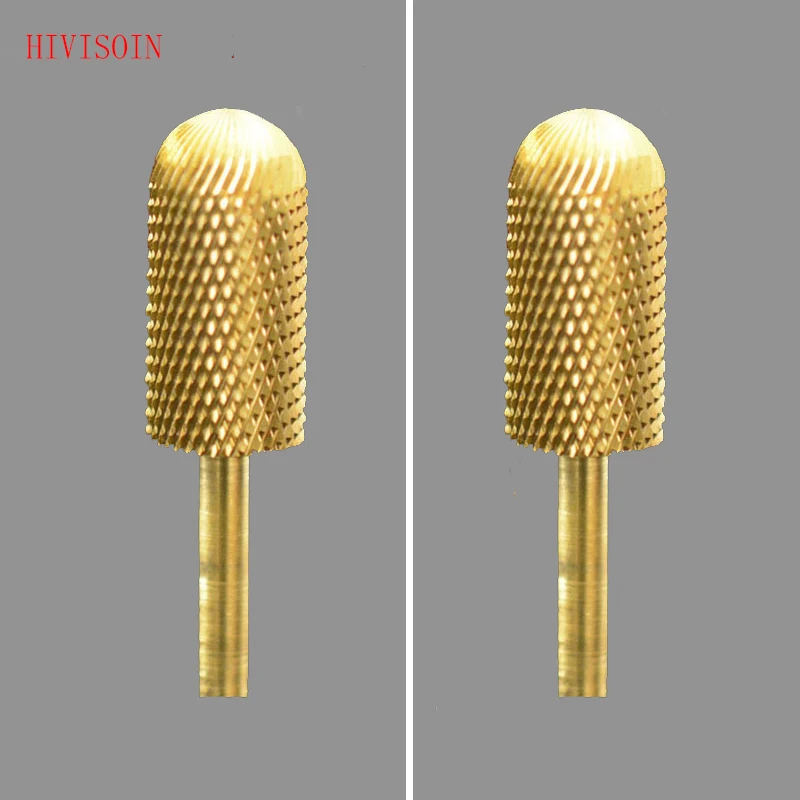 

Gold Large Rounded Top Bit - HIVISOIN Carbide Nail Drill Bit -F