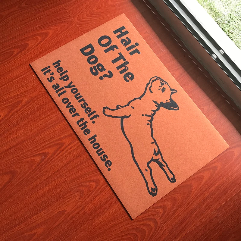 Коврик для входа напольный коврик волосы собаки помогите себе это все дома