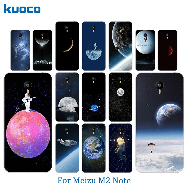 5.5 inch for Meizu M2 Note Phone Cases Soft TPU Silicone Space World Pattern Shell For M2note Back Cover Anti Knock |