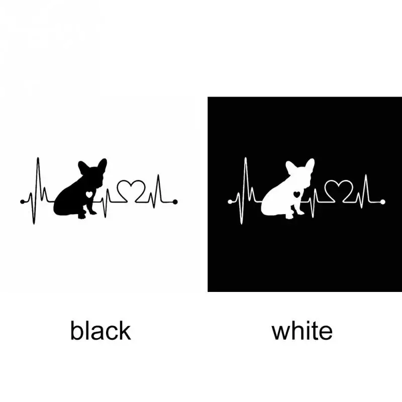 Водонепроницаемая виниловая декоративная наклейка в виде французского бульдога