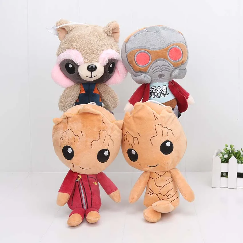 24 см 4 вида стилей Galaxy дерево человек кукла Star Lord ребенок реактивный енот пуш ап