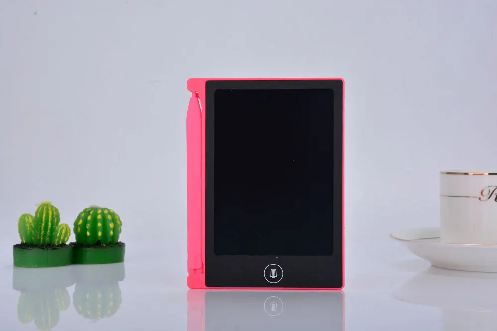 Pink 4,4 дюймовый ЖК-планшет для письма, цифровой планшет для рисования, блокноты для рукописного ввода, электронные доски, игрушки для детей, развивающие игрушки - Цвет: Pink