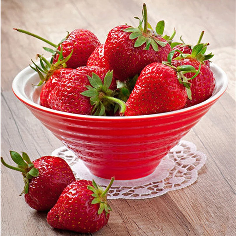 

Diy Diamond Painting Cross Stitch 5D Diamond Embroidery Strawberry Full Square Drill Diamond Mosaic Decoration Kit Fruit HL028