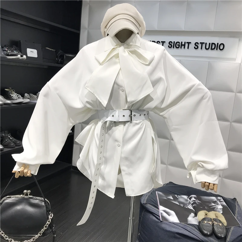 Элегантный галстук-бабочка Для женщин 2019 Демисезонный Дамы Твердые длинным