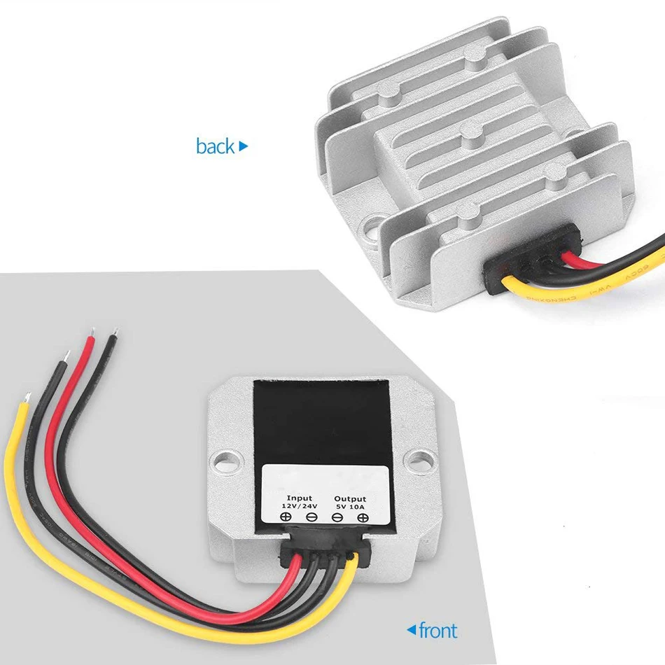 DC12V/24 В до 5 пост 10A 50 Вт автомобиля Напряжение редуктор DC понижающий
