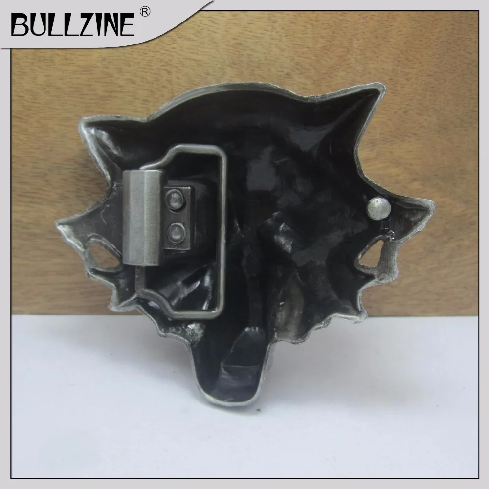 Пряжка для ремня Bullzine heavy wolf с отделкой из оловянного FP 03568 подходит шириной 4 см|belt