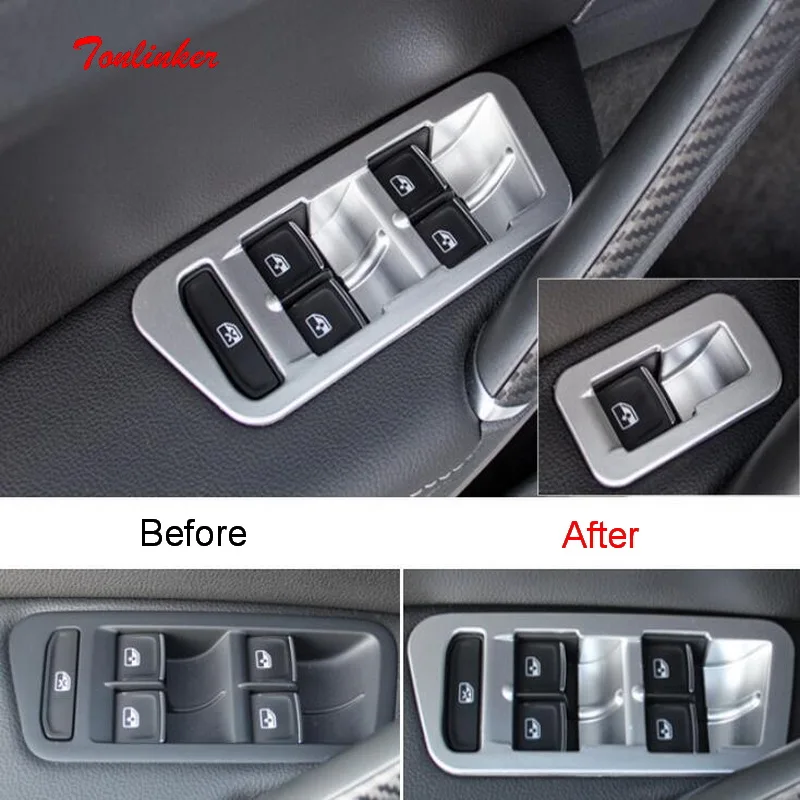 Tonlinker для Volkswagen NEW GOLF MK7 Window Lift Button наклейки на крышку автомобиля Стайлинг 4 шт.