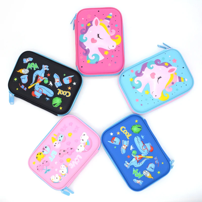 

Чехол для карандашей Eva Estojo Escolar Grande Единорог КАЛЕМ Kutusu Pencil чехол Shark Estuches Para El Colegio Pen Box школьный чехол