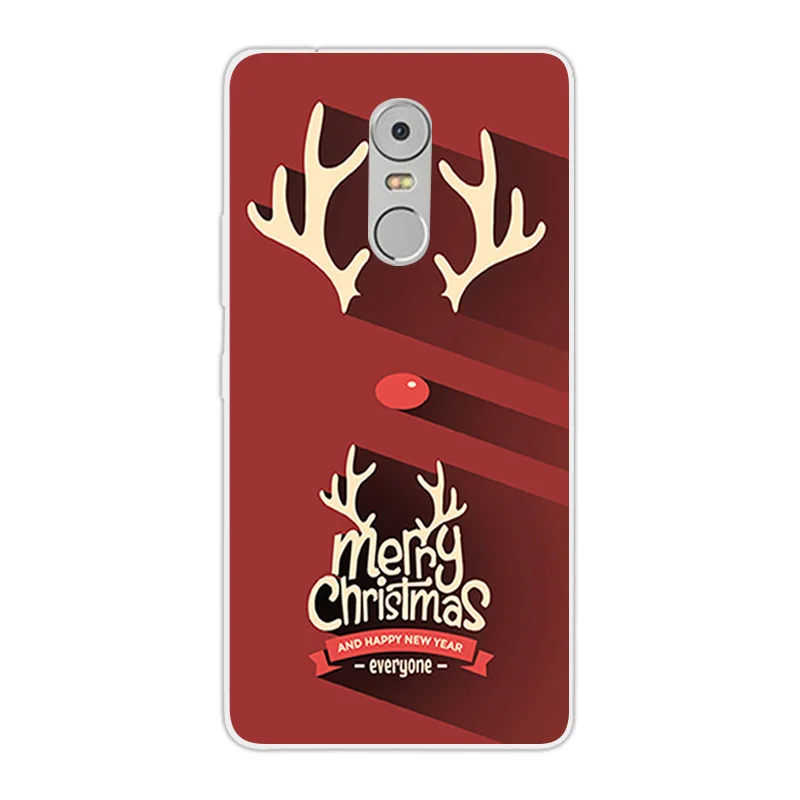 Чехол для Lenovo K6 Note Merry Christmas силиконовый чехол 5 &quot телефона Funda |