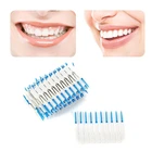 Многоразовая межзубная щетка 3 в 1, 40120 шт., зубочистка с двойной головкой, зубная нить, инструмент для гигиены полости рта, гибкие щетинки