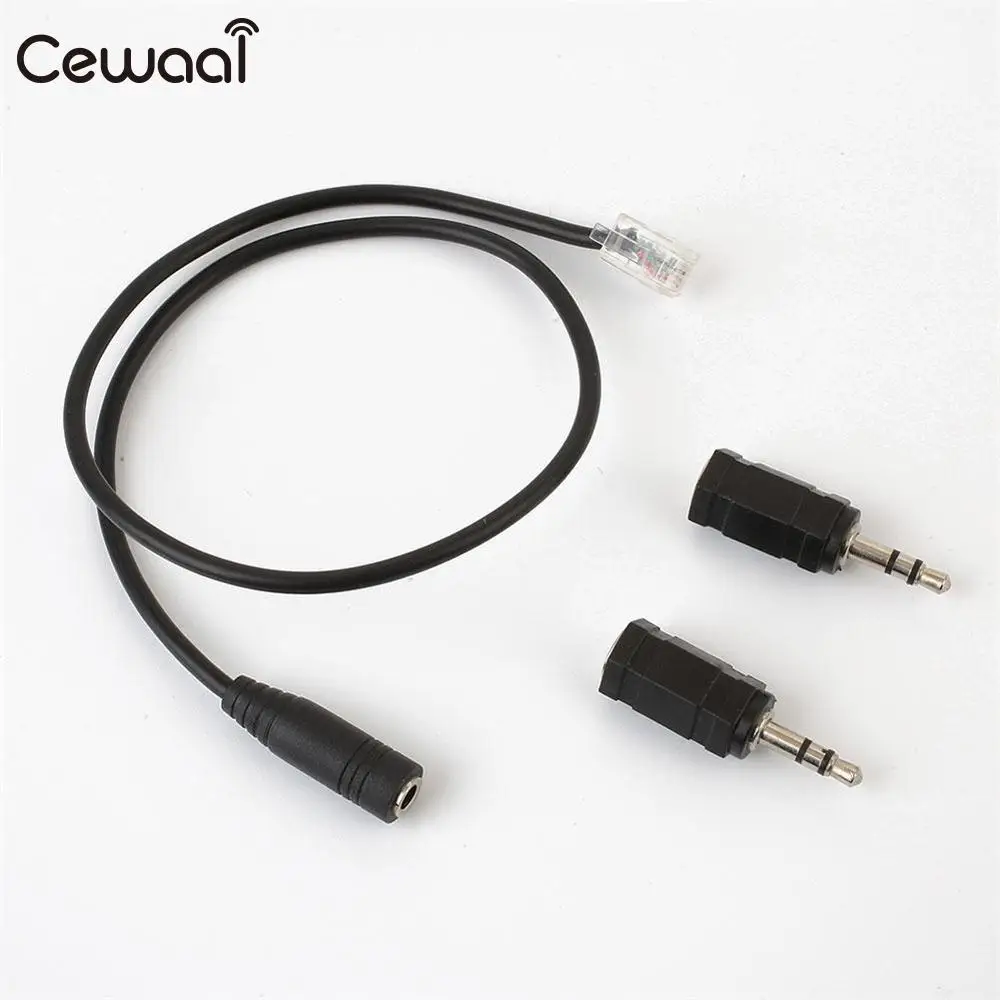 Cewaal RJ9 до 3 5 мм 2 разъем 40 см кабель адаптер телефонная гарнитура наушники кабели