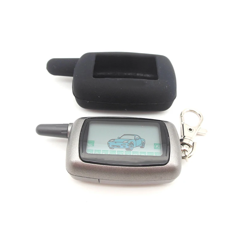 2 полосный ЖК пульт дистанционного управления брелок + силиконовый чехол для
