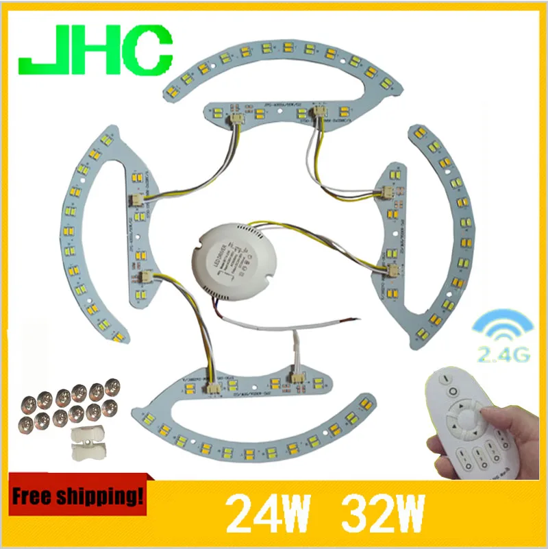 Новый светодиодный потолочный светильник с дистанционным управлением 16 Вт 24 32 2 4