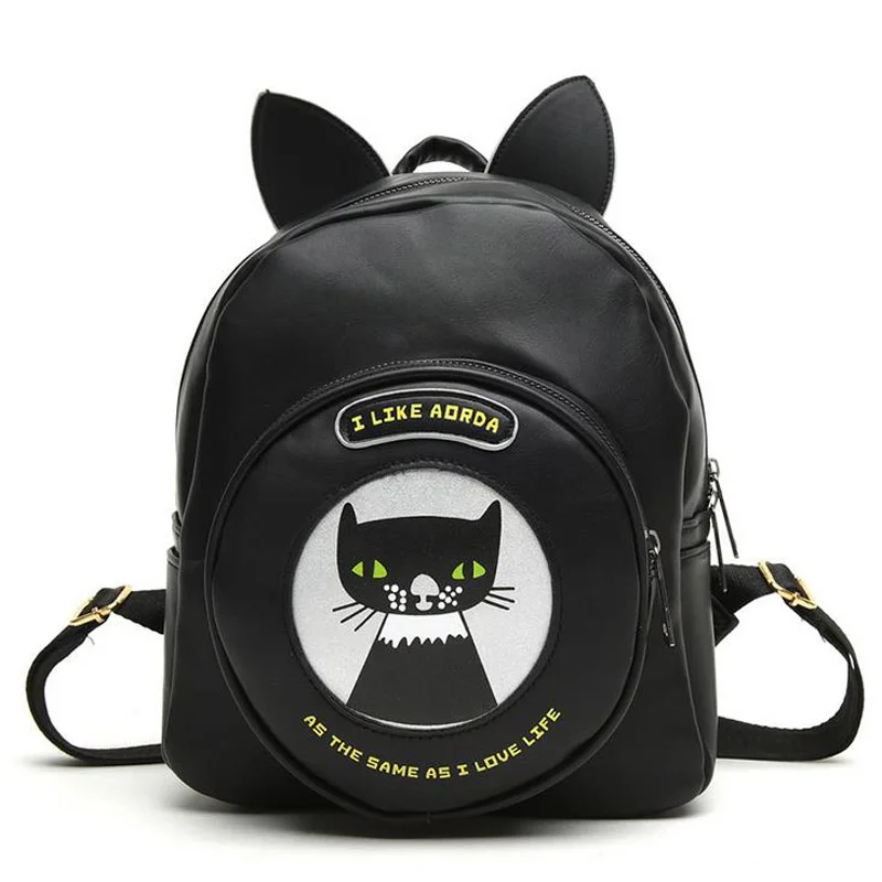 Fashion Cute Owl Backpack Women Cartoon School Bags For Teenagers Girls PU Leather 2016 Brands Mochila Sac | Багаж и сумки