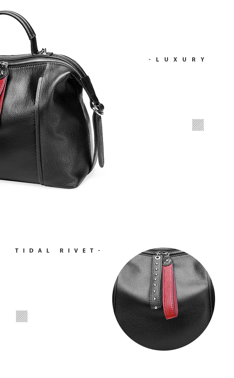 New Luxury Women Bag Genuine Leather Ladies Handbag Leather Shoulder Messnger Bags Women Hobos Bag Fashion Female Bag
