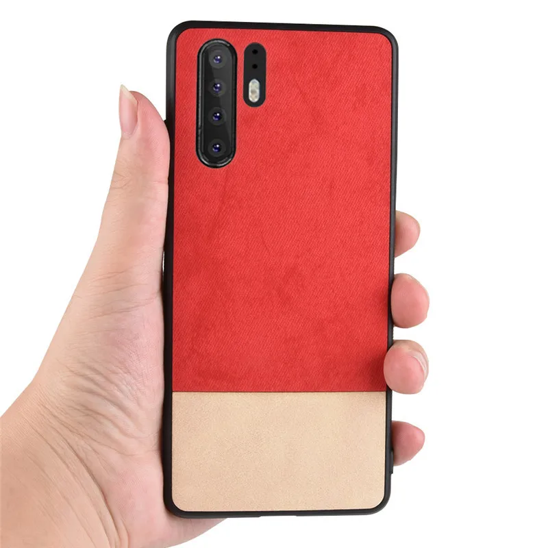 Чехол P30 для Huawei Pro Lite Nova 4e простой цветной художественный чехол из ткани и кожи P