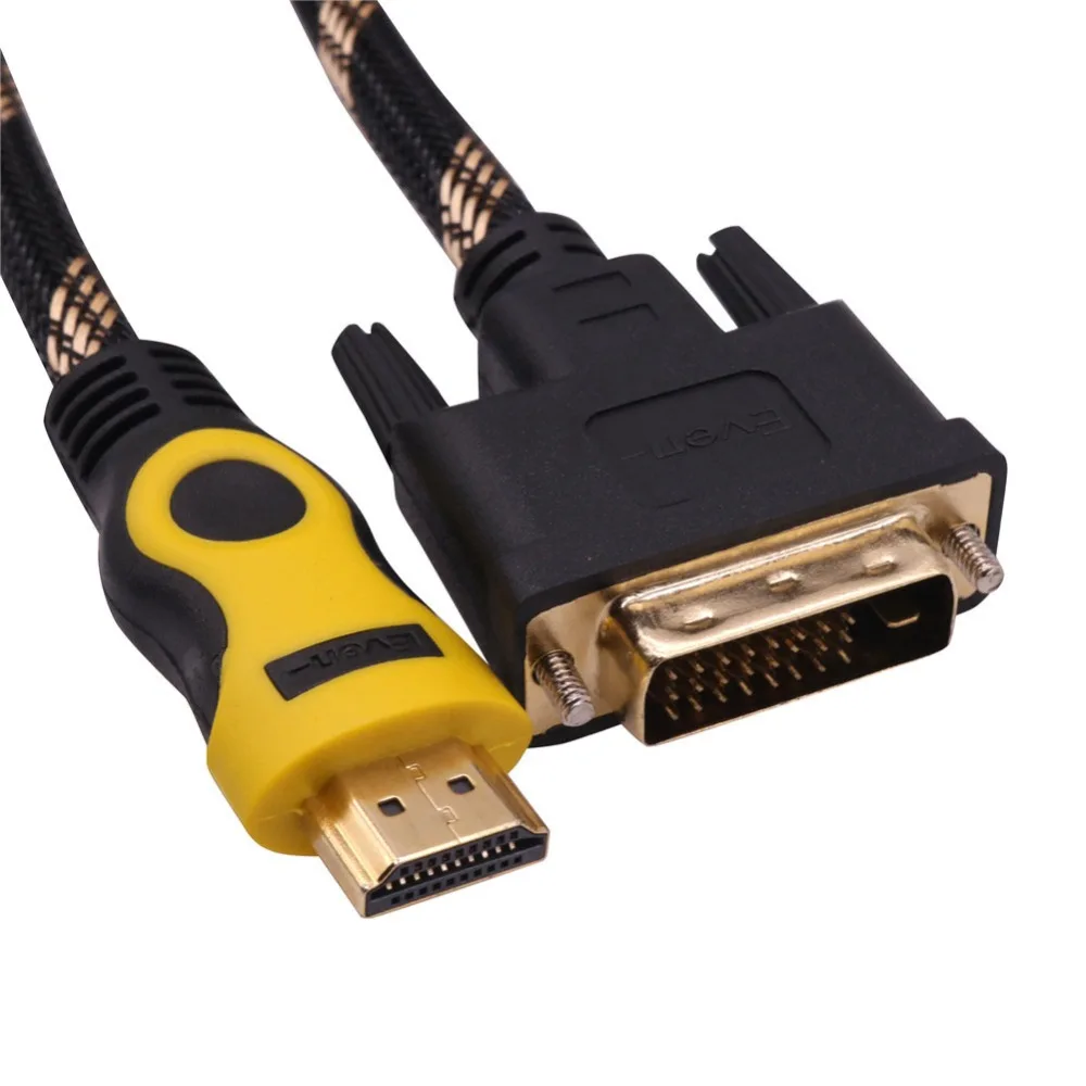 1 шт. 140 см * 8 5 мм Кабель Hdmi DVI Версия 4 компьютерный кабель DVIi линия высокой