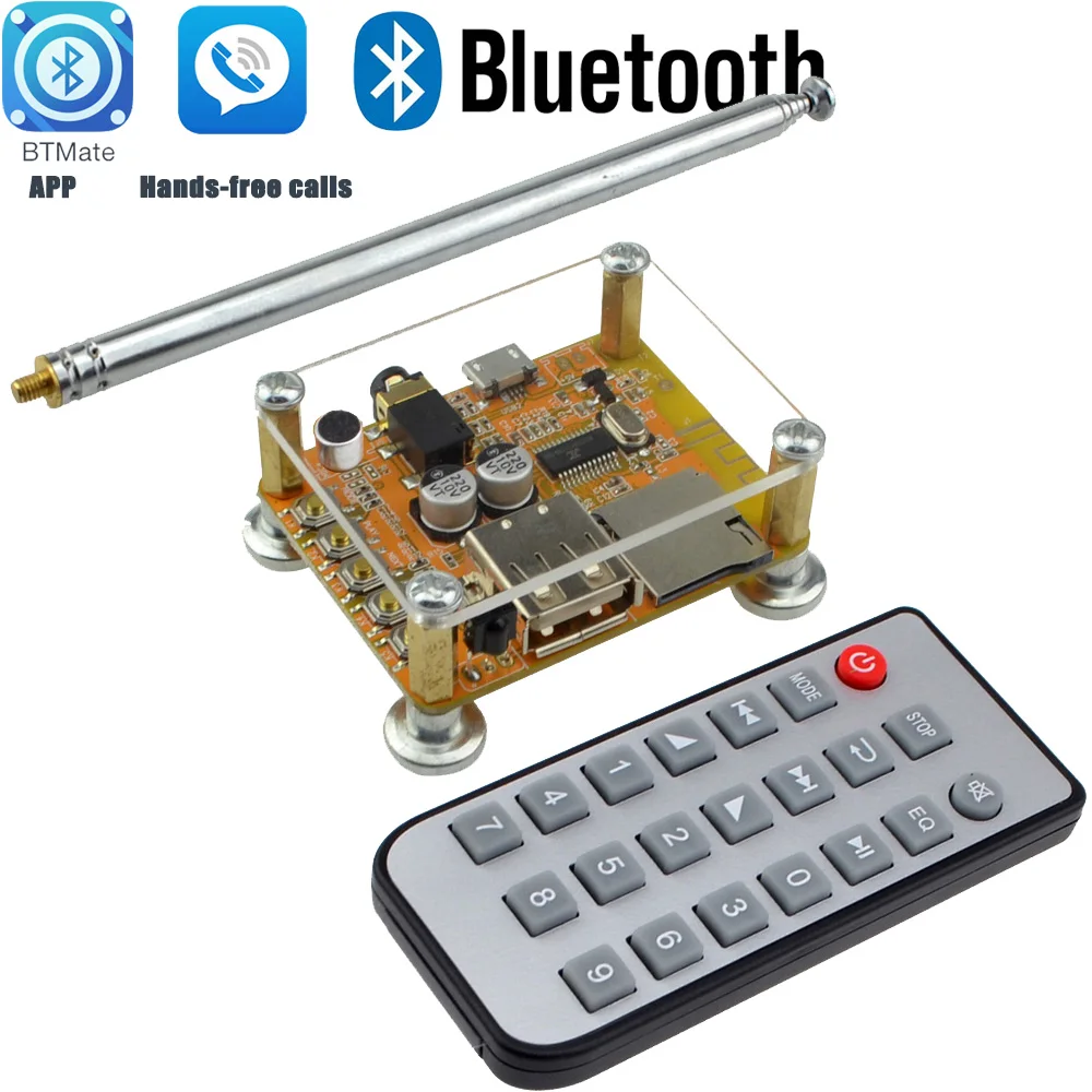 Плата беспроводного аудиоприемника сделай сам с Bluetooth 4 2 стерео звуковой модуль 5
