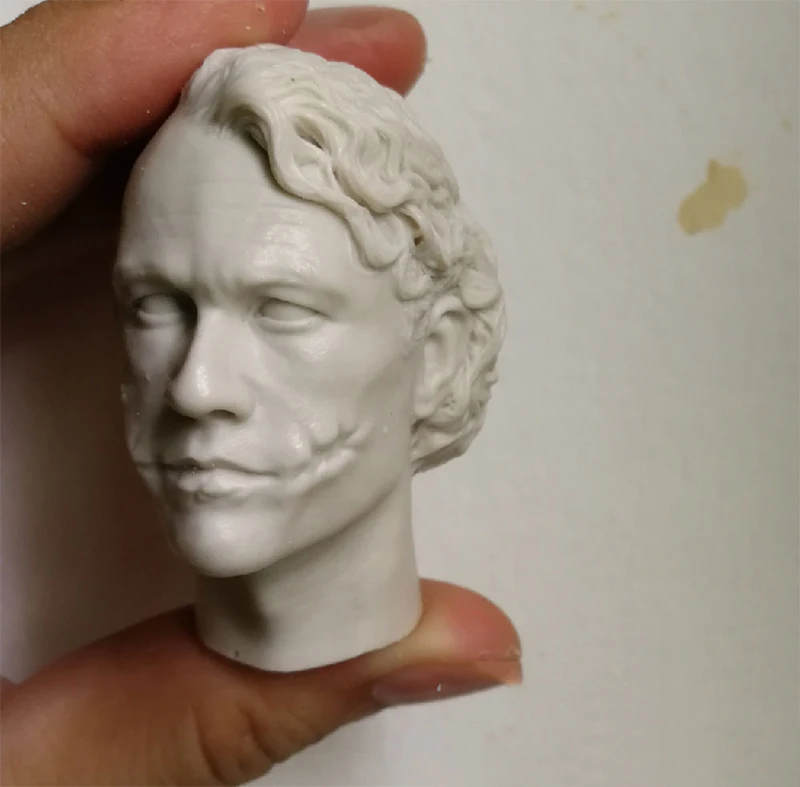 1/6 весы Creg 2 0 Joker Heath Ledger Неокрашенная Лепка для головы|Игровые фигурки и