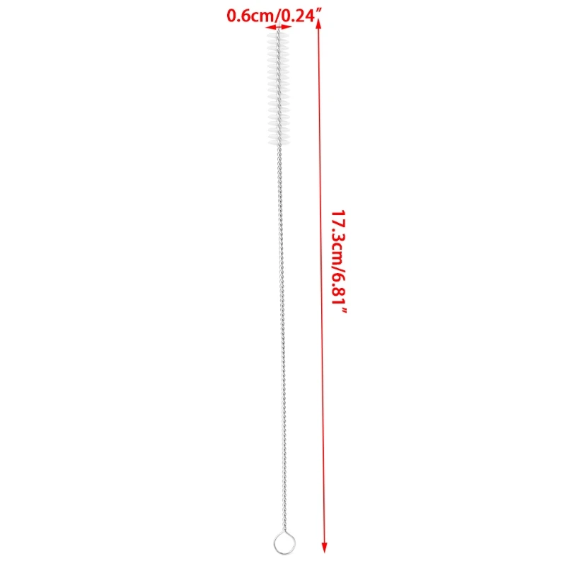 Bottle brush Baby Feed Accessory Drinking Straws Cleaning Brushes Milk Nylon Stainless Steel Pipe Clean Tools | Мать и ребенок