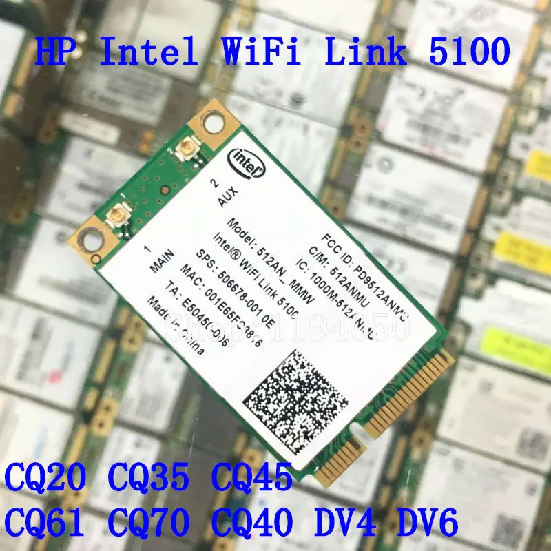 Для HP Intel 512AN_MMW 5100 AGN 300 Мбит/с Беспроводная Wi Fi Link Mini PCI E карта 802.11a/b/g/n 2 4 ГГц 5 SPS 480985