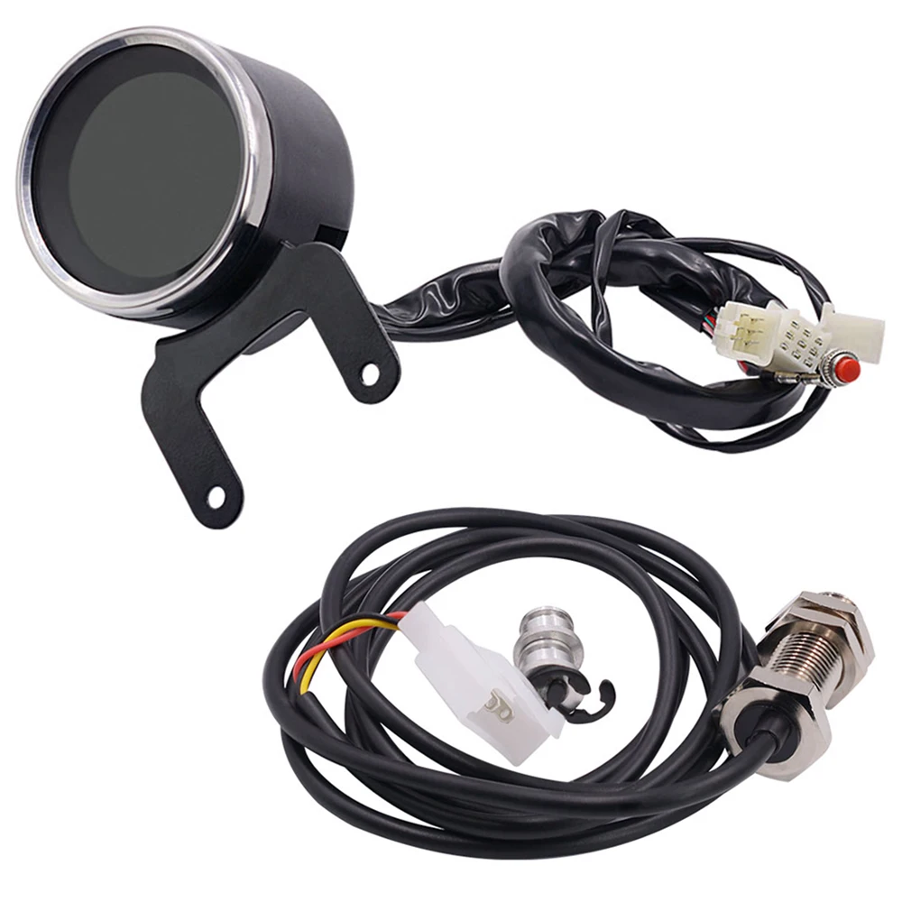 12 В Универсальный мотоциклетный Тахометр измерительный инструмент со светодиодной подсветкой ЖК-дисплей мотоциклетный спидометр цифровой измеритель уровня масла 12 об/мин