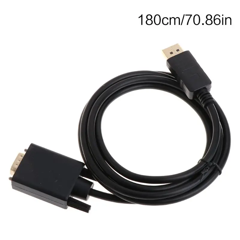 Displayport to VGA Cable Converter Adapter Wire for HP Dell Asus Lenovo PC Laptop Monitor |