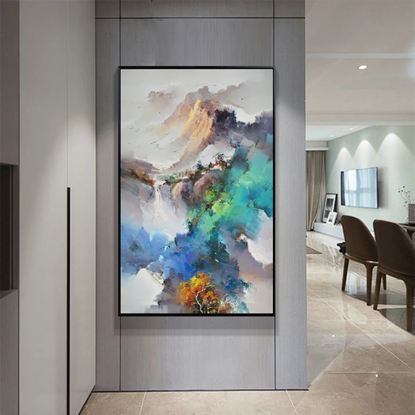 Пейзаж импрессионизма картины Современный арт деко картина маслом на холсте