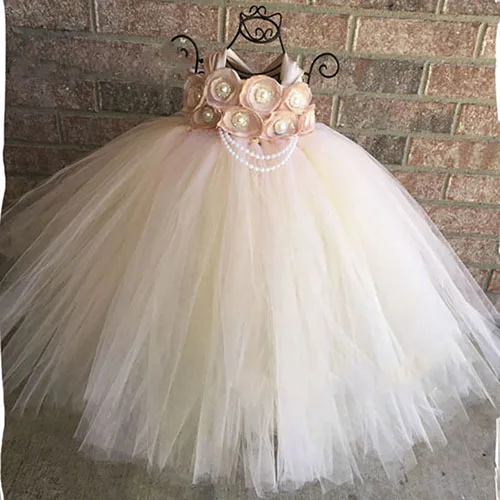 dress with a set Персиковое, розовое платье-пачка с цветочным узором для девочек; платье подружки невесты для маленьких девочек; платье для свадебной вечеринки; От 1 до 14 лет платье длиной до щиколотки; детская одежда для дня рождения - Цвет: dress with a set