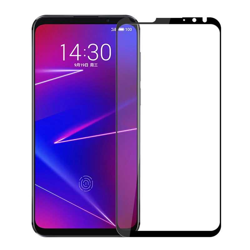 Закаленное стекло с полным покрытием для Meizu 16X Защитная пленка экрана