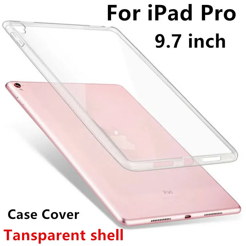 Чехол ТПУ для Apple iPad Pro 9.7 защитную обложку Smart Cover протектор Кожаный для iPad pro9.7 PU Планшеты 9 7" прозрачная оболочка рукавом