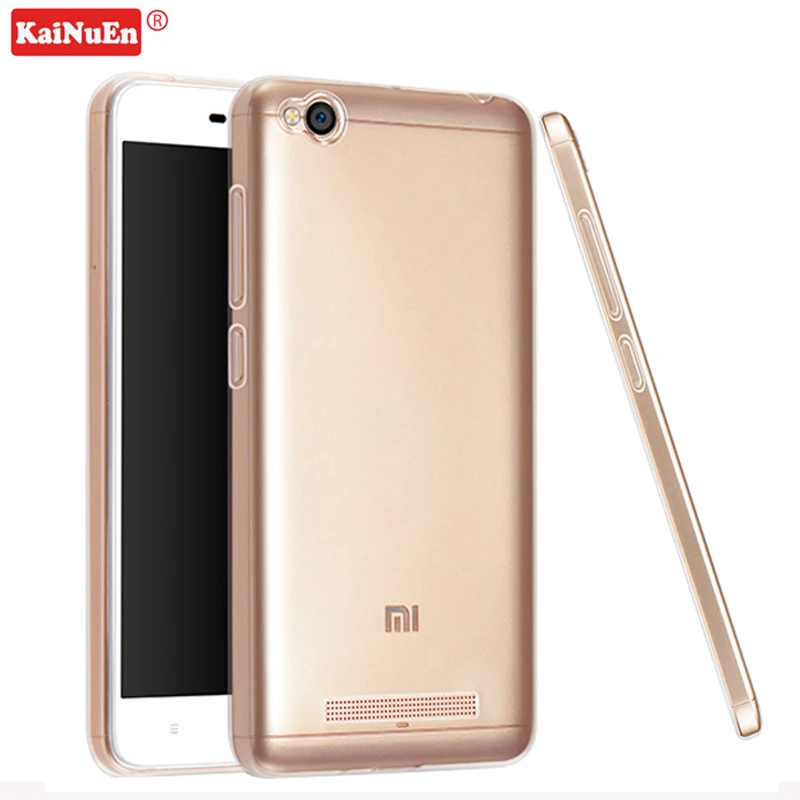 KaiNuEn luxury origine Transparent Clear Soft Back TPU Phone cover coque case for XiaoMi Redmi 4A 4 A redmi4A Silicone silicon |