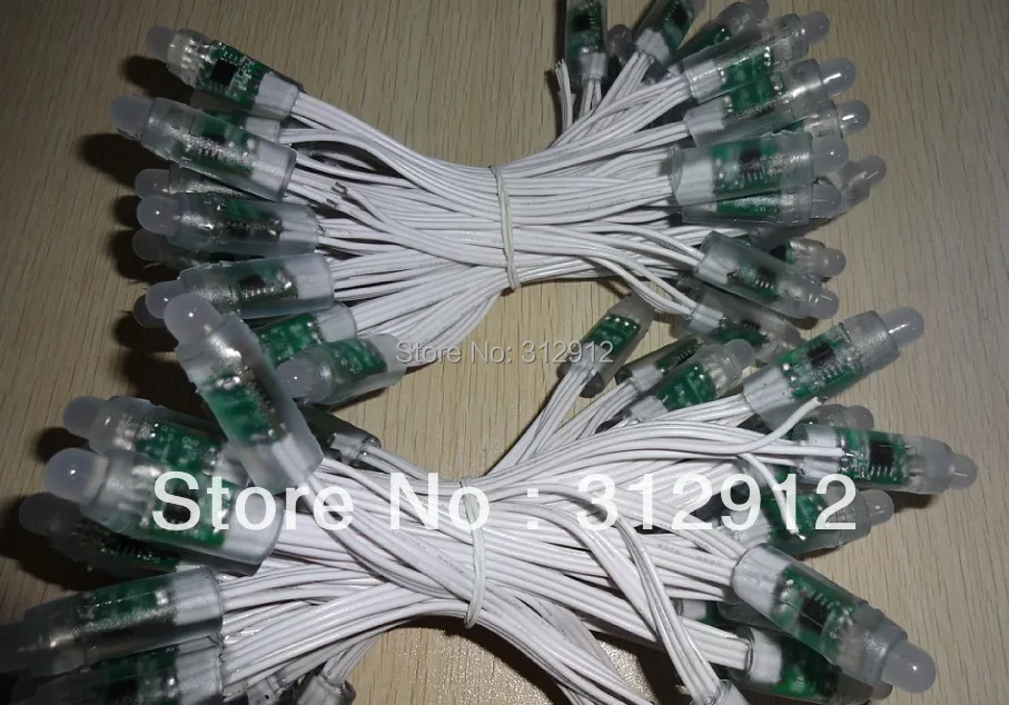 Promoion! DC5V 50 узлы WS2811 pixel light диаметр 12 мм класс IP68 256 шкала серого цвета полностью