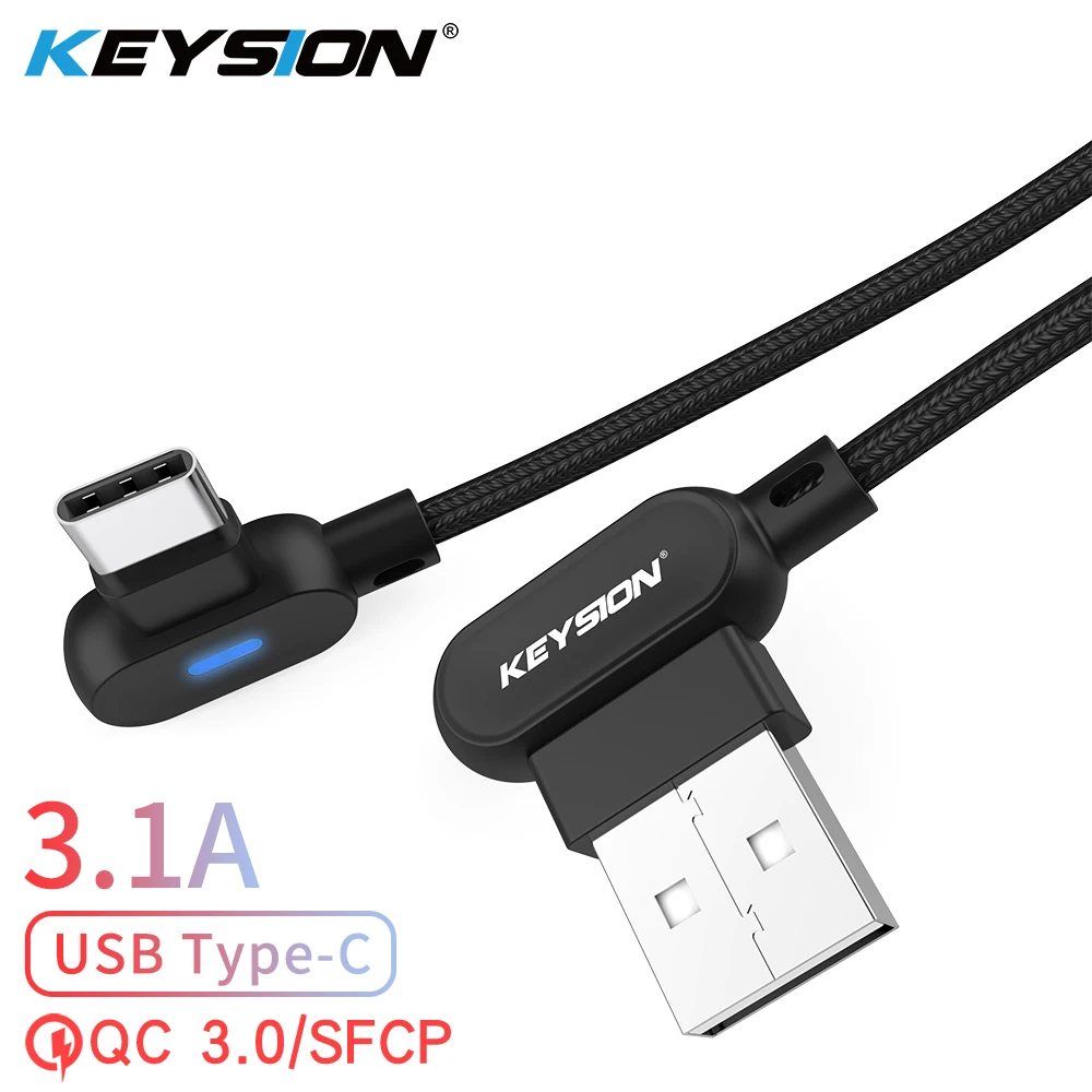 

KEYSION usb type c cable Fast Charging usb data Cord usb-c Charger For Samsung S10 S9 A50 xiaomi mi 9 redmi note 7 Type-c cable