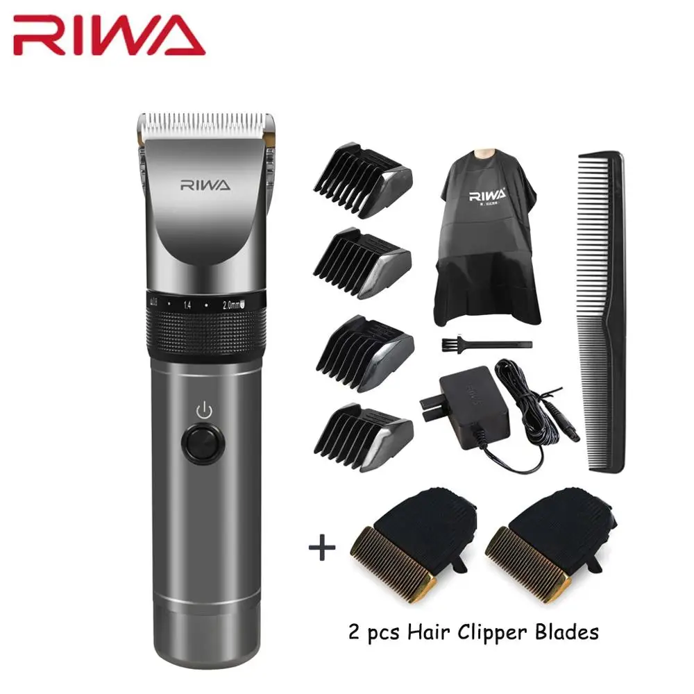 Clipper 2 Blades RIWA профессиональная машинка для стрижки волос X9 с оригинальной упаковкой лезвия машинка для стрижки волос для парикмахерский триммер для волос - Цвет: Clipper 2 Blades