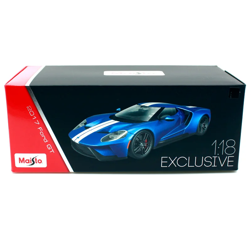 Maisto 1:18 2017 Ford GT спортивный автомобиль в твердом переплете светильник синий литья