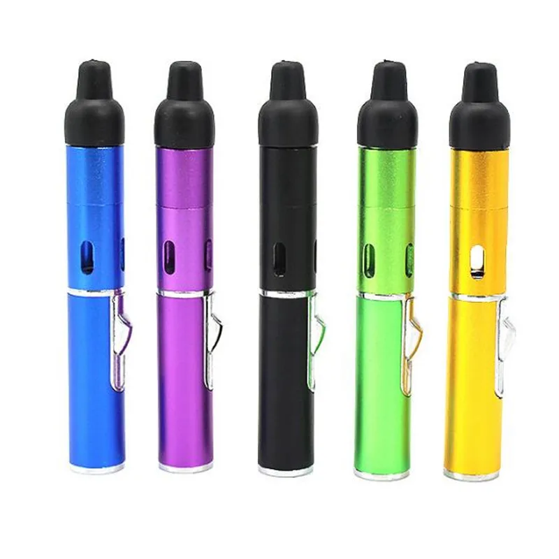 

2019 Click N Vape sneak a toke vaporizer Smoking Metal pipes for smoking dry herb Vaporizer tobacco torch butane Free shipping