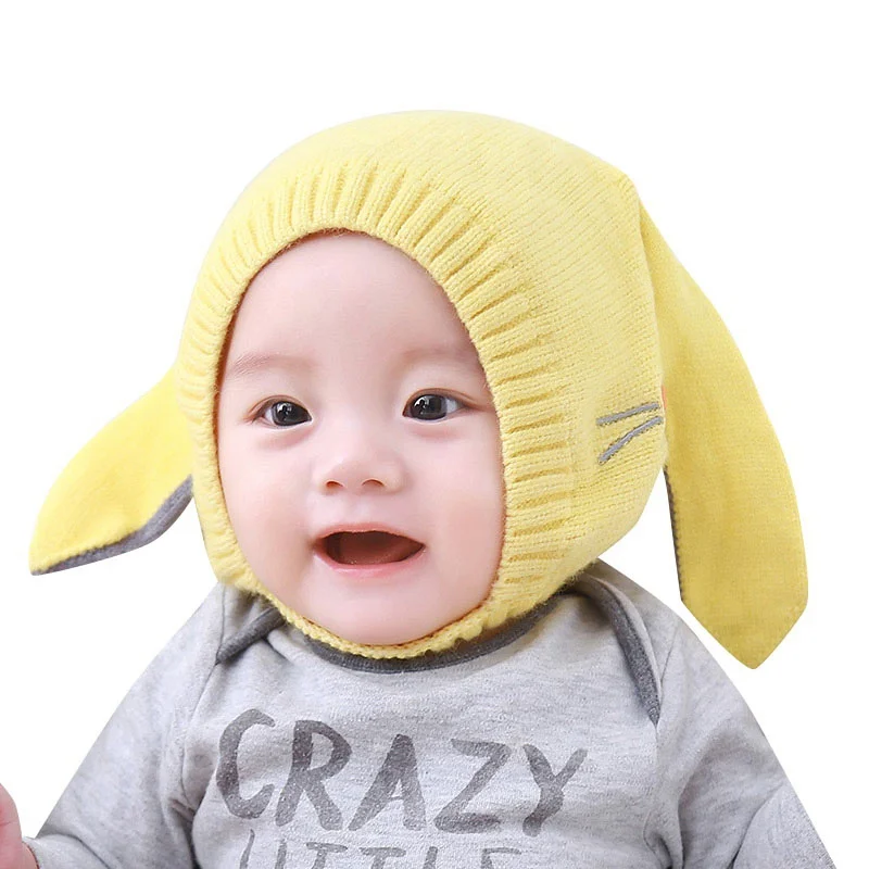 Newborn Lovely Rabbit Boys Cap Baby Girls Hat Winter Accessories Beanie Warm Photography Ears Hats For Props | Детская одежда и