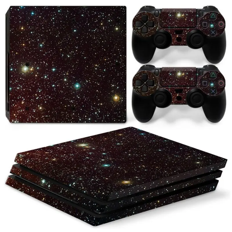 Виниловая наклейка для консоли playstation 4 Pro с 2 контроллерами для PS4 Pro Skins Наклейка для Dialshock 4 игровой аксессуар - Цвет: 2
