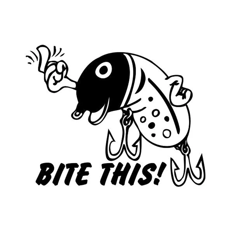 

Bite This Fishing Fashion Car Styling Stickers Decals Vinyl S4-0344