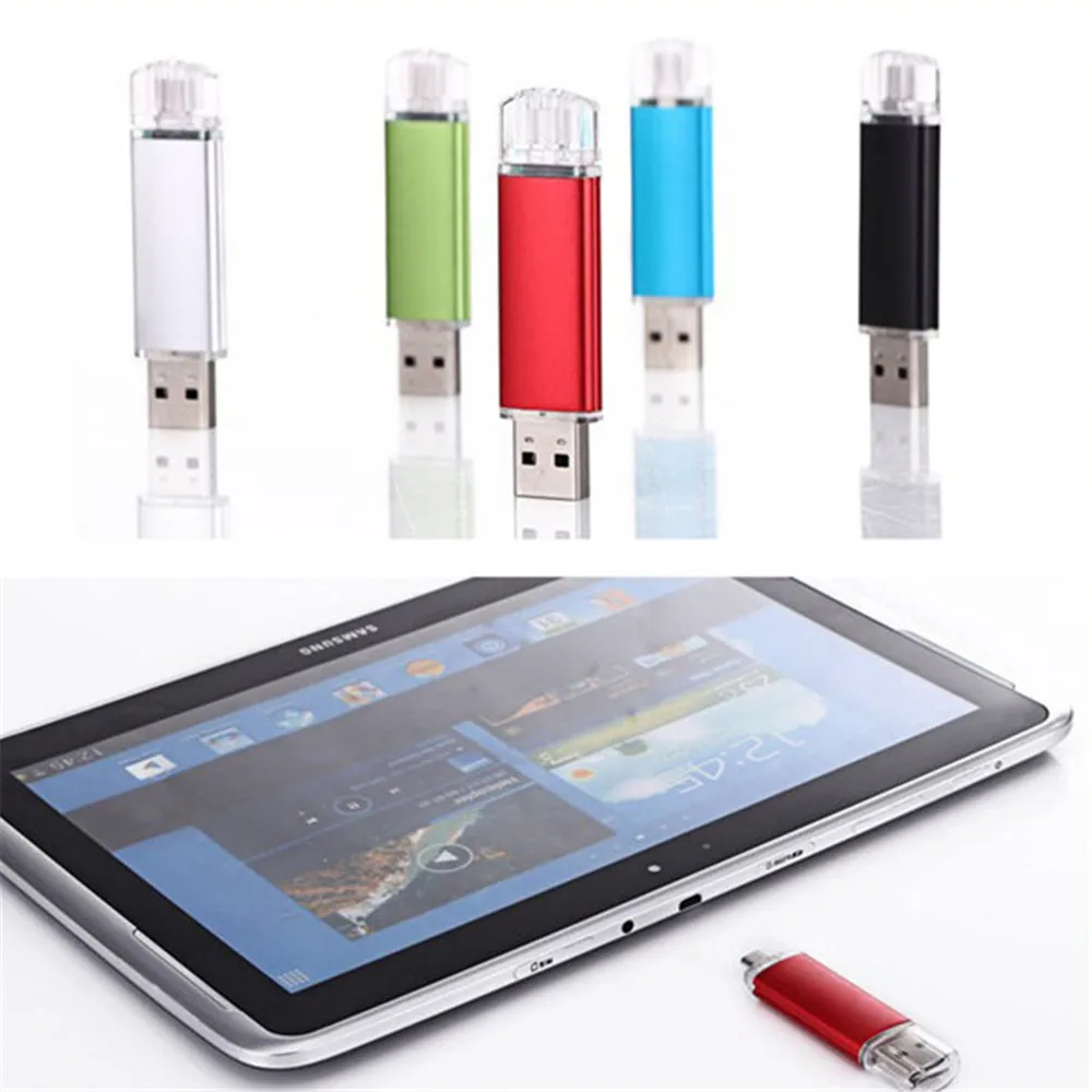 USB флеш накопитель cle usb 2 0 Флешка 64G otg смартфон 4g 8g 16g 32g 128G устройства для хранения