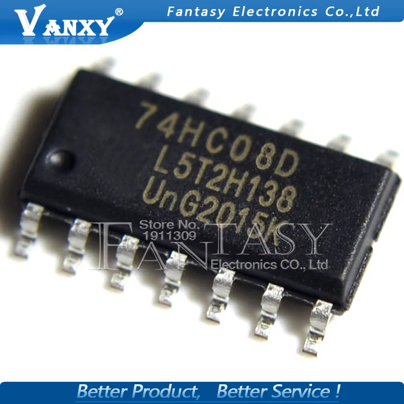 10 шт. 74HC08D SOP14 74HC08 SOP SN74HC08DR SOP-14 SN74HC08 SMD новая и оригинальная ИС | Электронные